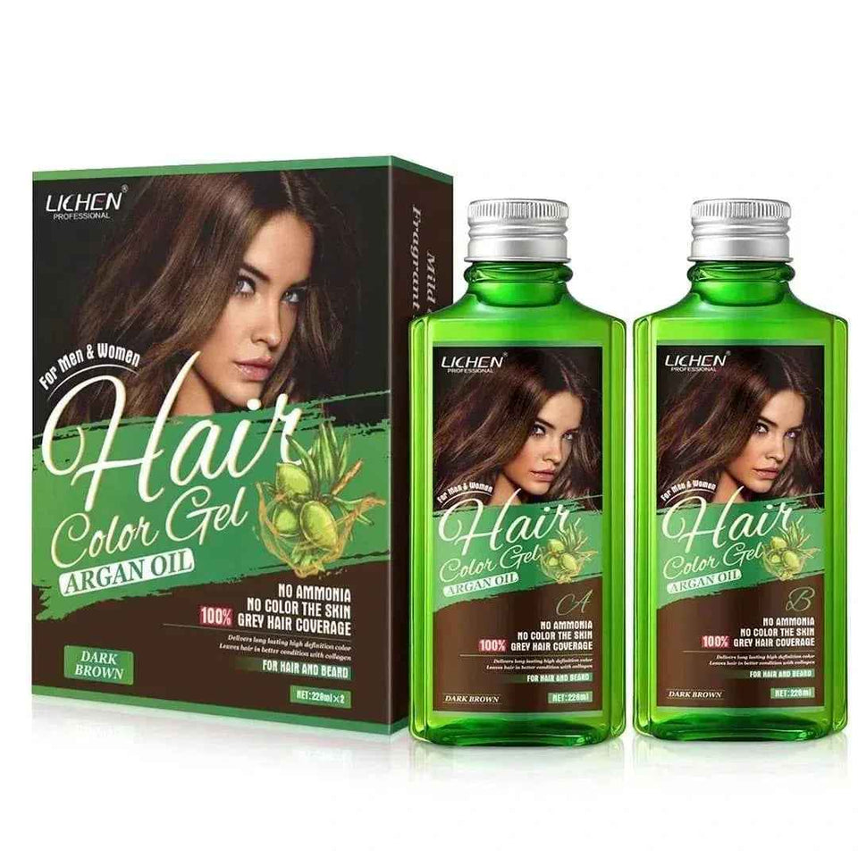 (500 ML) Lichen Hair Color Gel with Argan Oil